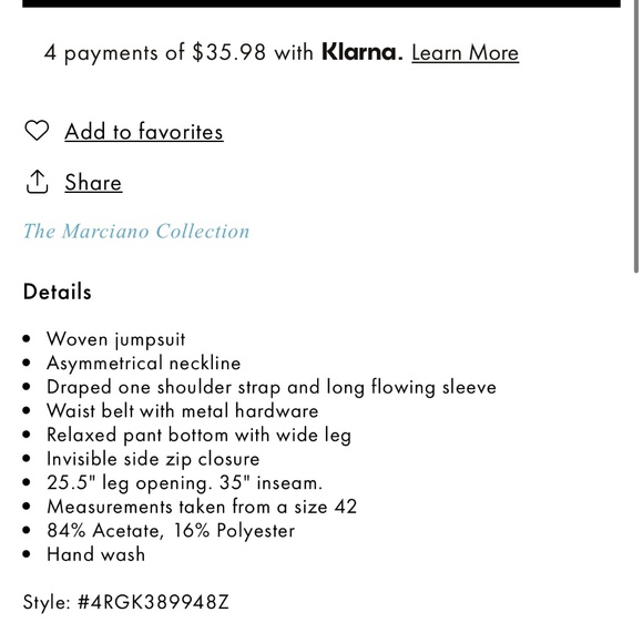 Guess by Marciano - Clara Jumpsuit (NEW) - Picture 8 of 9